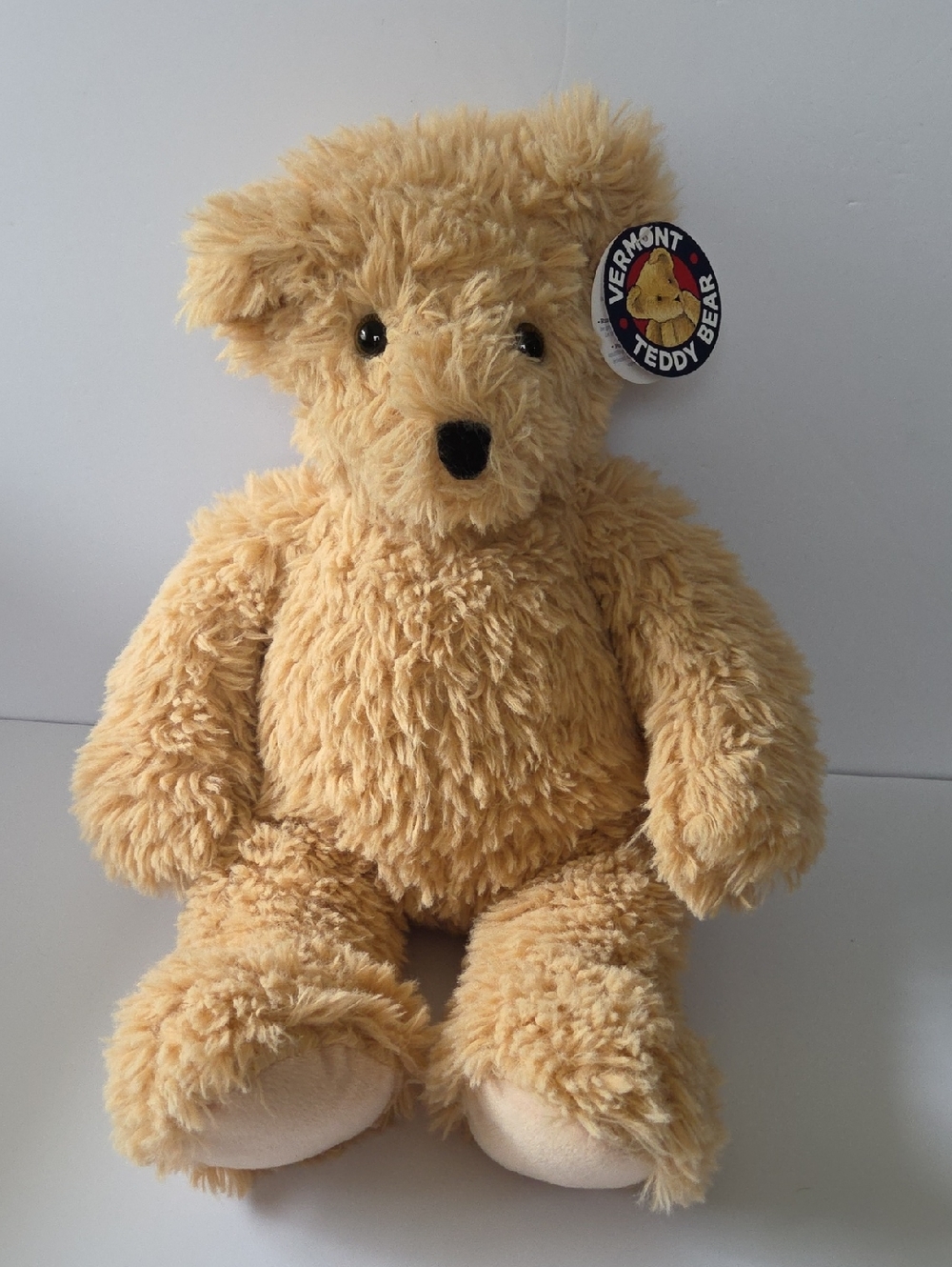 VERMONT TEDDY BEAR BUTTERCREAM PLUSH CLASSIC BEAR 18" STUFFED ANIMAL WITH TAG